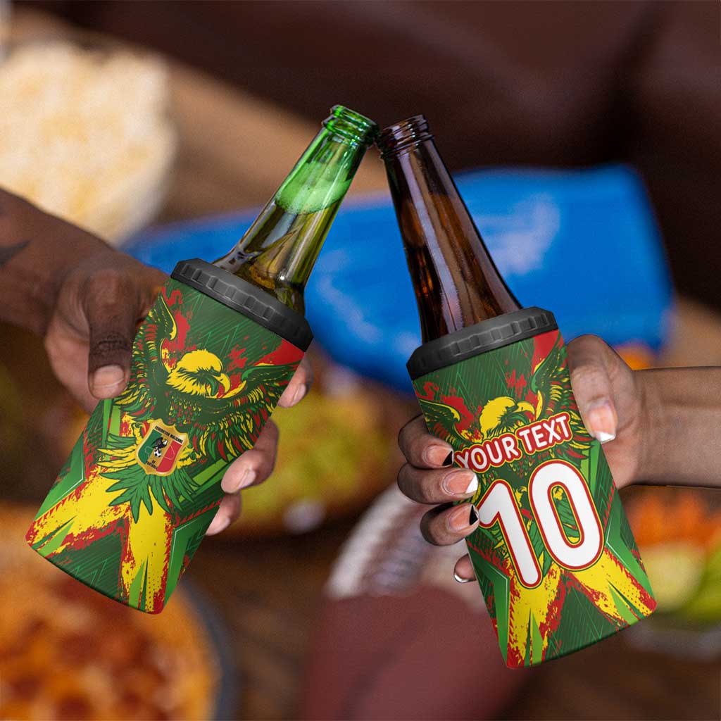 Custom Mali National Football 4 in 1 Can Cooler Tumbler Grunge Les Aigles Sporty Style - Wonder Print Shop
