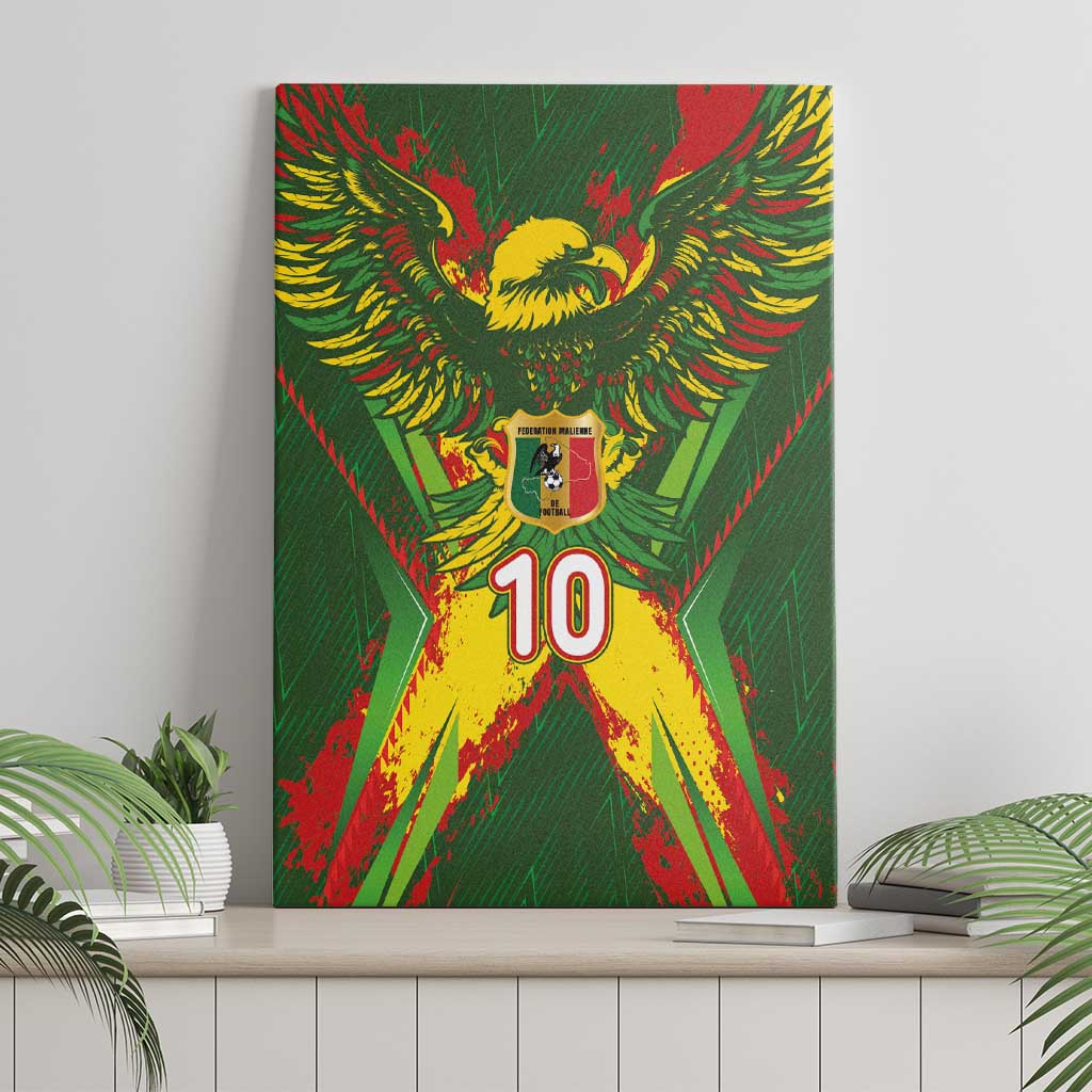 Custom Mali National Football Canvas Wall Art Grunge Les Aigles Sporty Style - Wonder Print Shop