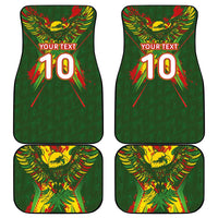 Custom Mali National Football Car Mats Grunge Les Aigles Sporty Style - Wonder Print Shop