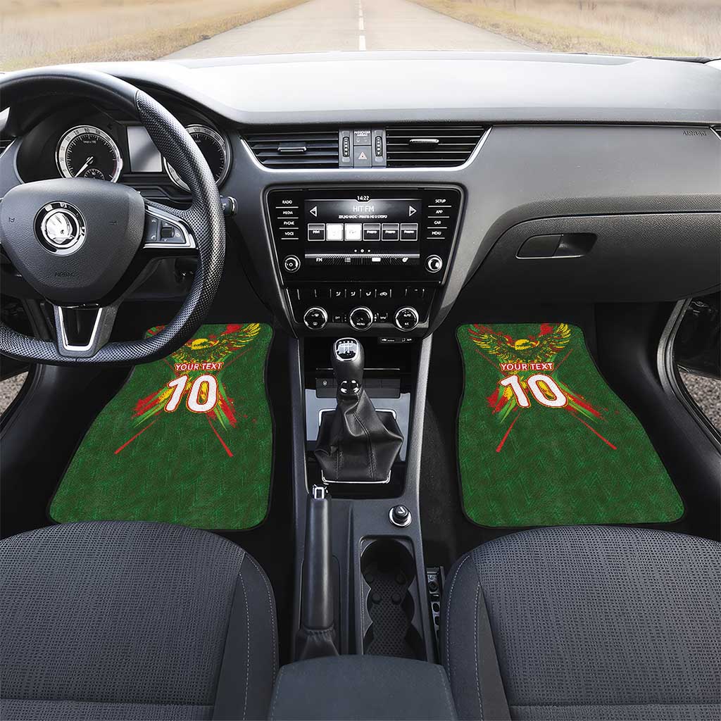 Custom Mali National Football Car Mats Grunge Les Aigles Sporty Style - Wonder Print Shop