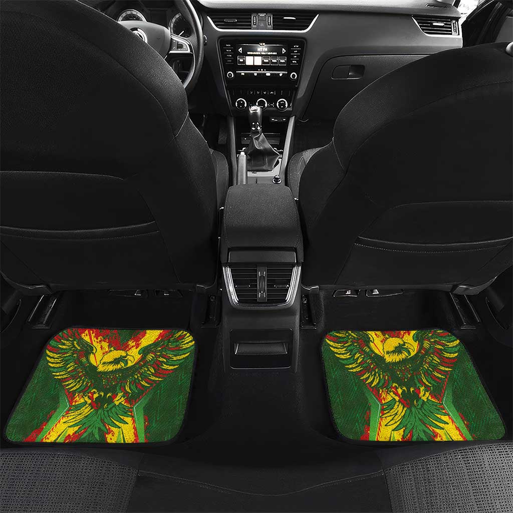 Custom Mali National Football Car Mats Grunge Les Aigles Sporty Style - Wonder Print Shop