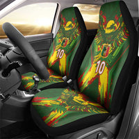 Custom Mali National Football Car Seat Cover Grunge Les Aigles Sporty Style - Wonder Print Shop