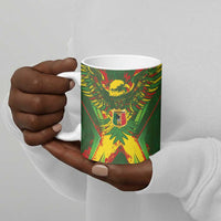 Custom Mali National Football Ceramic Mug Grunge Les Aigles Sporty Style - Wonder Print Shop