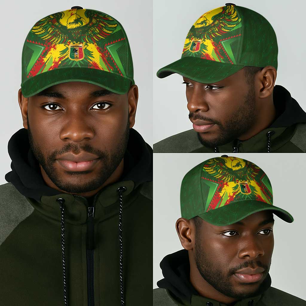 Mali National Football Classic Cap Grunge Les Aigles Sporty Style - Wonder Print Shop