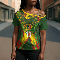 Custom Mali National Football Cross Shoulder Shirt Grunge Les Aigles Sporty Style - Wonder Print Shop