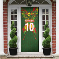 Custom Mali National Football Door Cover Grunge Les Aigles Sporty Style - Wonder Print Shop