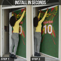 Custom Mali National Football Door Cover Grunge Les Aigles Sporty Style - Wonder Print Shop