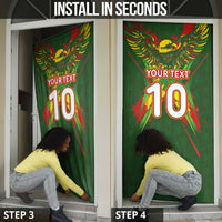 Custom Mali National Football Door Cover Grunge Les Aigles Sporty Style - Wonder Print Shop