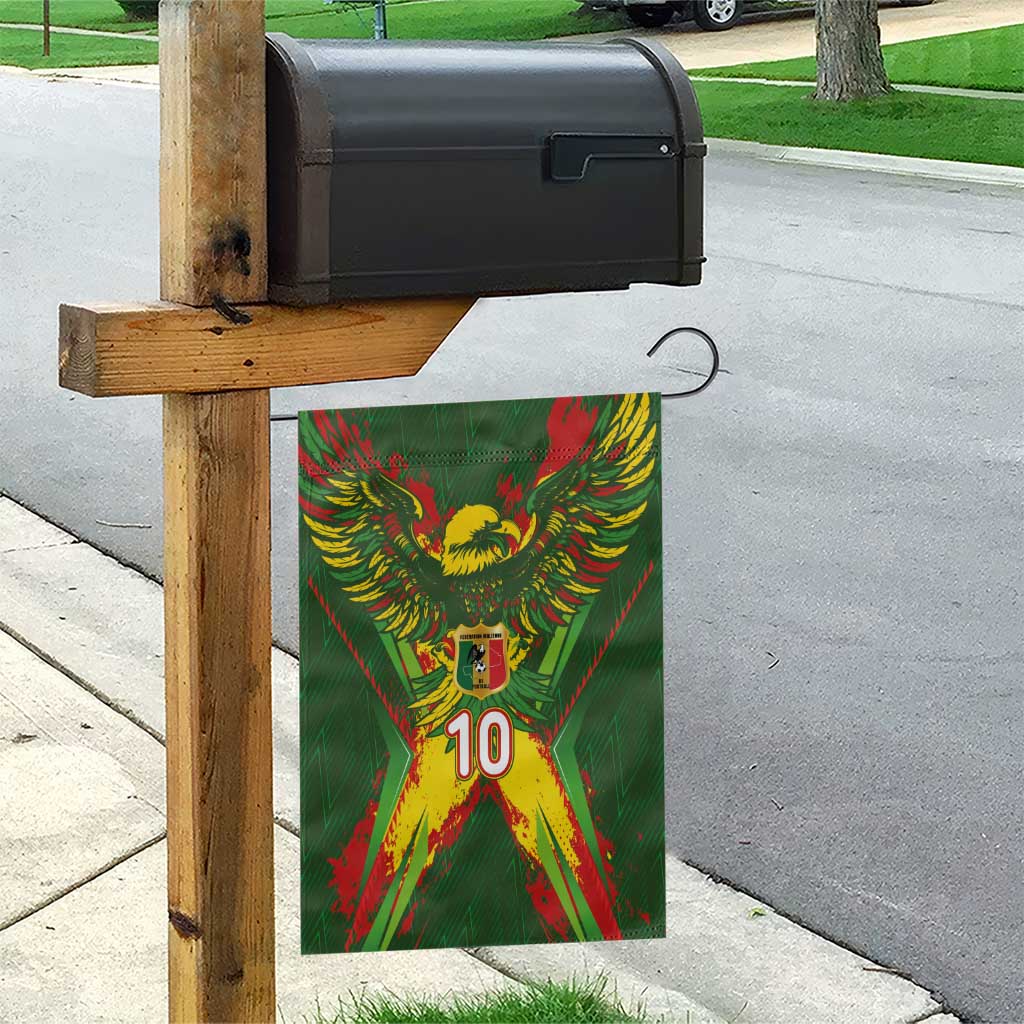 Custom Mali National Football Garden Flag Grunge Les Aigles Sporty Style - Wonder Print Shop