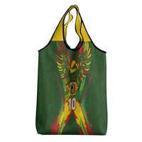 Custom Mali National Football Grocery Bag Grunge Les Aigles Sporty Style - Wonder Print Shop
