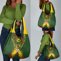 Custom Mali National Football Grocery Bag Grunge Les Aigles Sporty Style - Wonder Print Shop