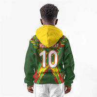 Custom Mali National Football Kid Hoodie Grunge Les Aigles Sporty Style - Wonder Print Shop