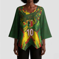 Custom Mali National Football Kimono Sleeve Blouse Grunge Les Aigles Sporty Style - Wonder Print Shop