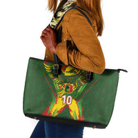 Custom Mali National Football Leather Tote Bag Grunge Les Aigles Sporty Style - Wonder Print Shop