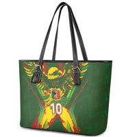 Custom Mali National Football Leather Tote Bag Grunge Les Aigles Sporty Style - Wonder Print Shop