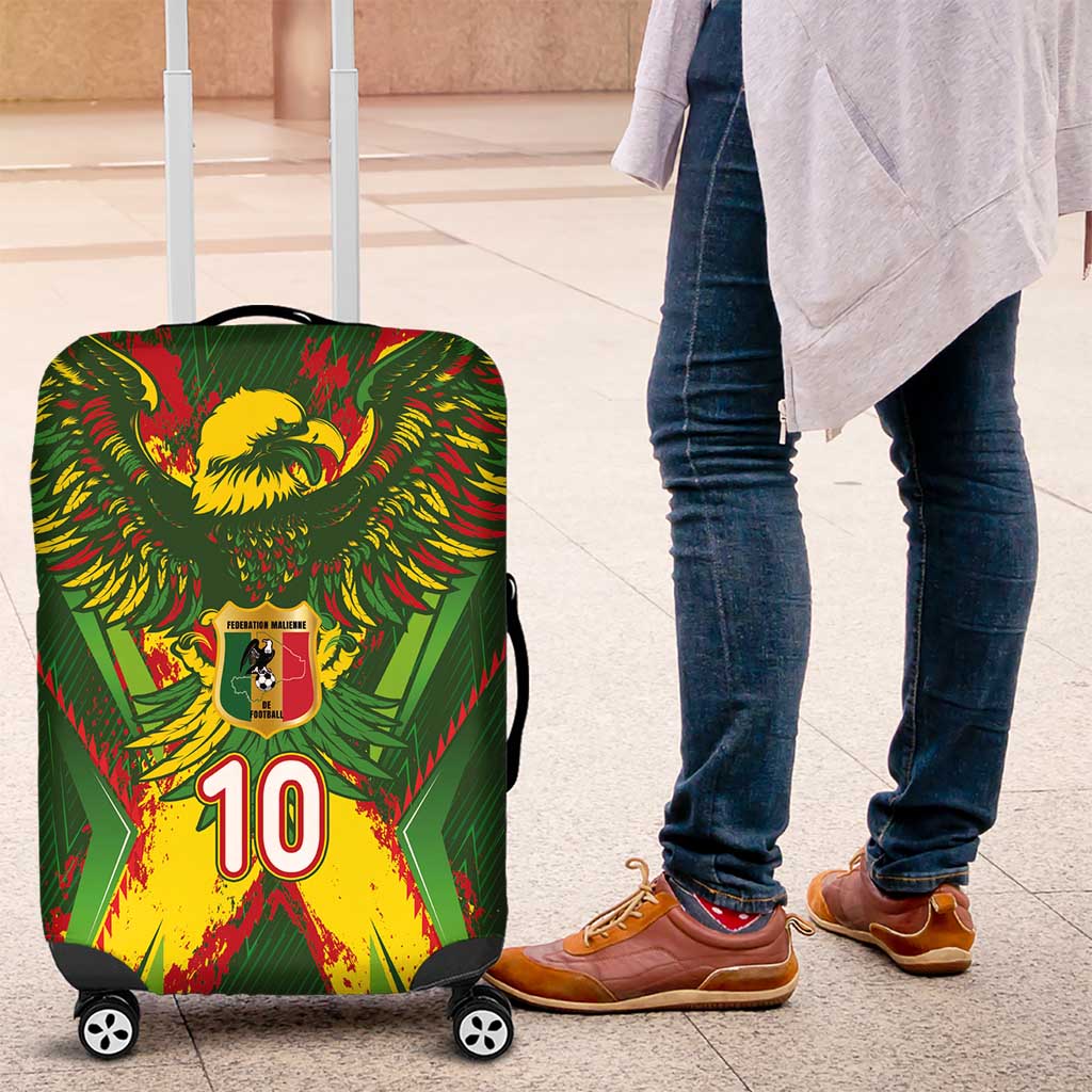 Custom Mali National Football Luggage Cover Grunge Les Aigles Sporty Style - Wonder Print Shop