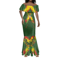 Custom Mali National Football Mermaid Dress Grunge Les Aigles Sporty Style - Wonder Print Shop