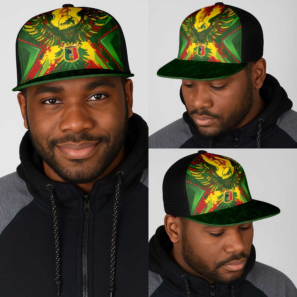Mali National Football Mesh Trucker Cap Grunge Les Aigles Sporty Style - Wonder Print Shop