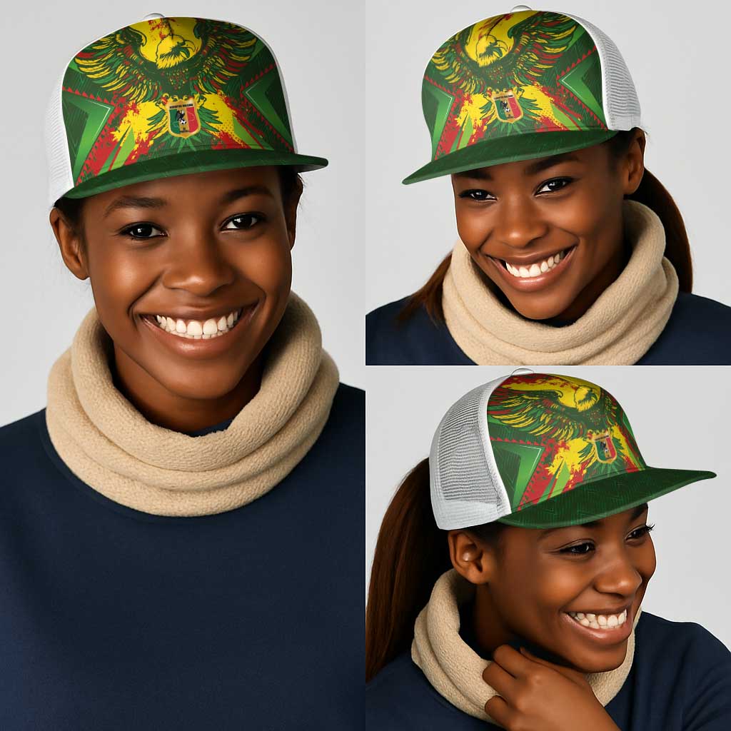 Mali National Football Mesh Trucker Cap Grunge Les Aigles Sporty Style - Wonder Print Shop