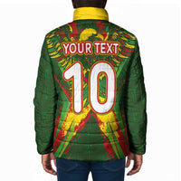 Custom Mali National Football Padded Jacket Grunge Les Aigles Sporty Style - Wonder Print Shop