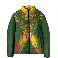 Custom Mali National Football Padded Jacket Grunge Les Aigles Sporty Style - Wonder Print Shop