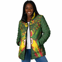 Custom Mali National Football Padded Jacket Grunge Les Aigles Sporty Style - Wonder Print Shop