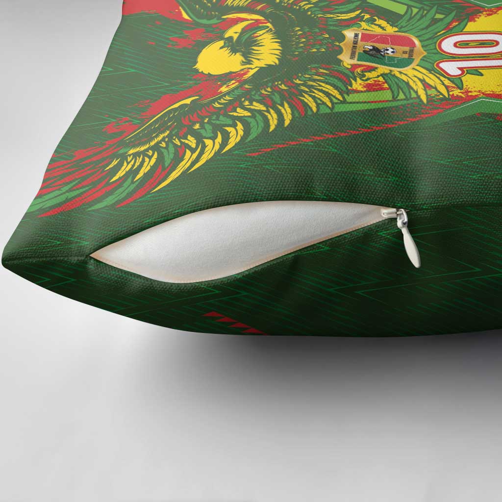 Custom Mali National Football Pillow Cover Grunge Les Aigles Sporty Style - Wonder Print Shop