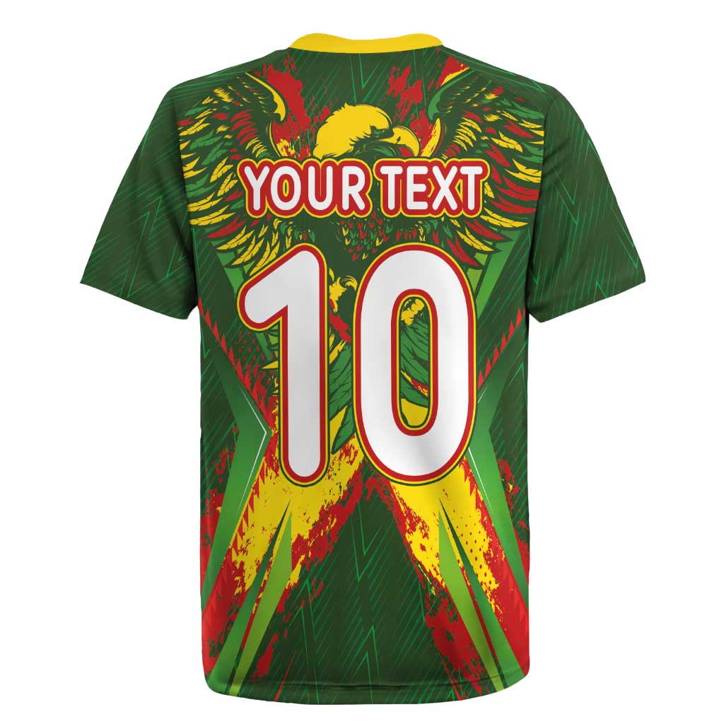 Custom Mali National Football Rugby Jersey Grunge Les Aigles Sporty Style - Wonder Print Shop