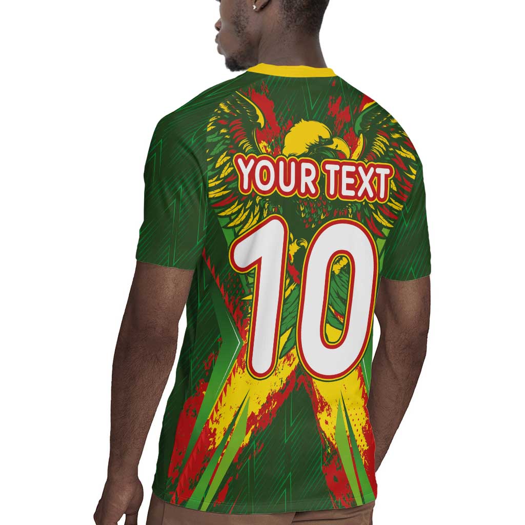 Custom Mali National Football Rugby Jersey Grunge Les Aigles Sporty Style - Wonder Print Shop