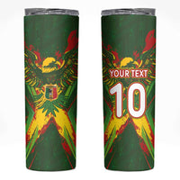 Custom Mali National Football Skinny Tumbler Grunge Les Aigles Sporty Style - Wonder Print Shop
