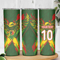 Custom Mali National Football Skinny Tumbler Grunge Les Aigles Sporty Style - Wonder Print Shop