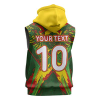 Custom Mali National Football Sleeveless Zip Hoodie Grunge Les Aigles Sporty Style - Wonder Print Shop