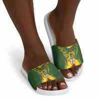 Custom Mali National Football Slide Sandals Grunge Les Aigles Sporty Style - Wonder Print Shop