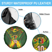 Custom Mali National Football Spare Tire Cover Grunge Les Aigles Sporty Style - Wonder Print Shop