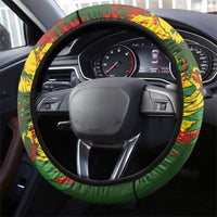 Mali National Football Steering Wheel Cover Grunge Les Aigles Sporty Style - Wonder Print Shop