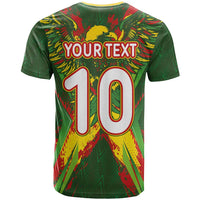 Custom Mali National Football T shirt Grunge Les Aigles Sporty Style - Wonder Print Shop