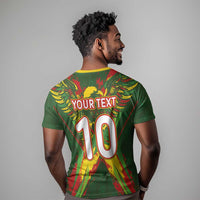 Custom Mali National Football T shirt Grunge Les Aigles Sporty Style - Wonder Print Shop