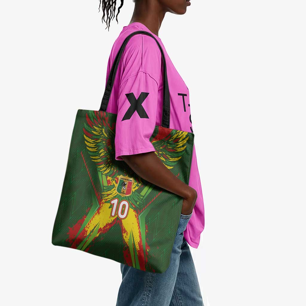 Custom Mali National Football Tote Bag Grunge Les Aigles Sporty Style - Wonder Print Shop