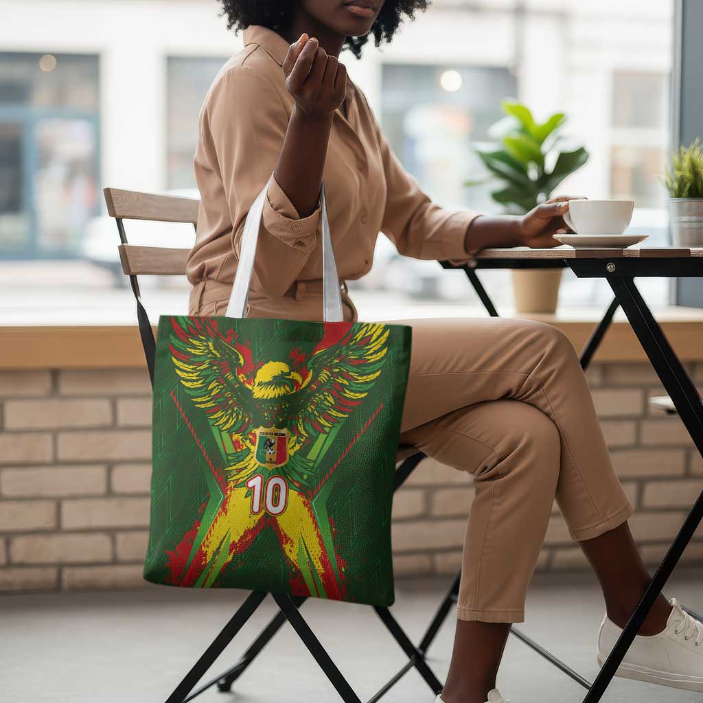 Custom Mali National Football Tote Bag Grunge Les Aigles Sporty Style - Wonder Print Shop