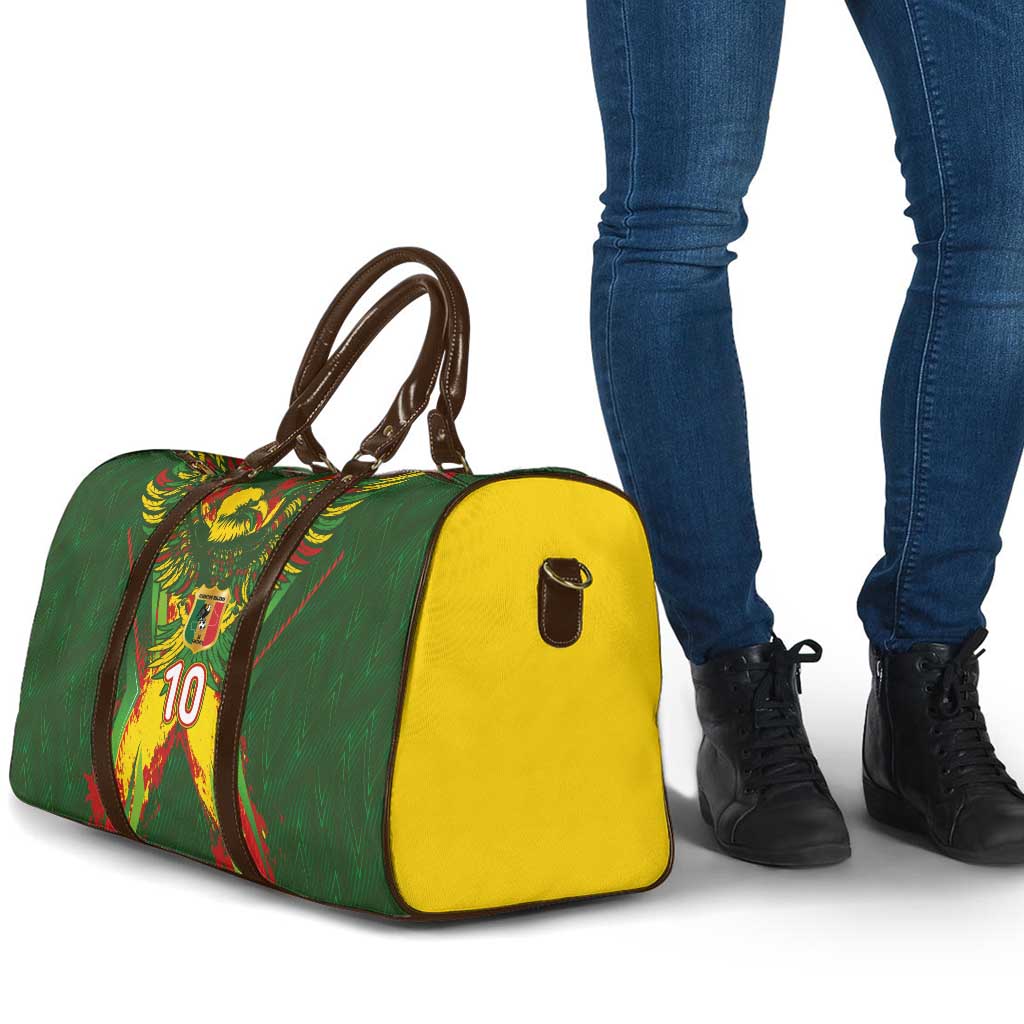 Custom Mali National Football Travel Bag Grunge Les Aigles Sporty Style - Wonder Print Shop