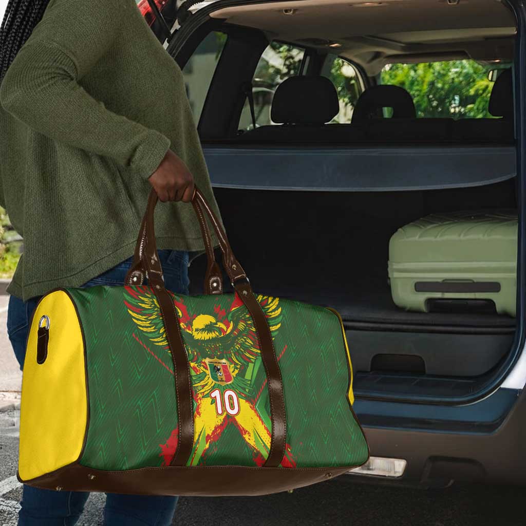 Custom Mali National Football Travel Bag Grunge Les Aigles Sporty Style - Wonder Print Shop