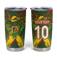 Custom Mali National Football Tumbler Cup Grunge Les Aigles Sporty Style - Wonder Print Shop