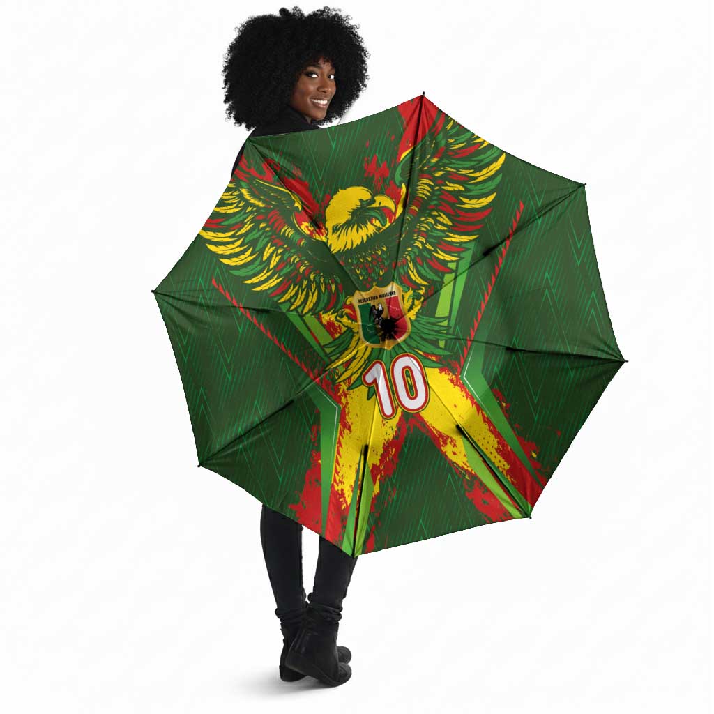 Custom Mali National Football Umbrella Grunge Les Aigles Sporty Style - Wonder Print Shop