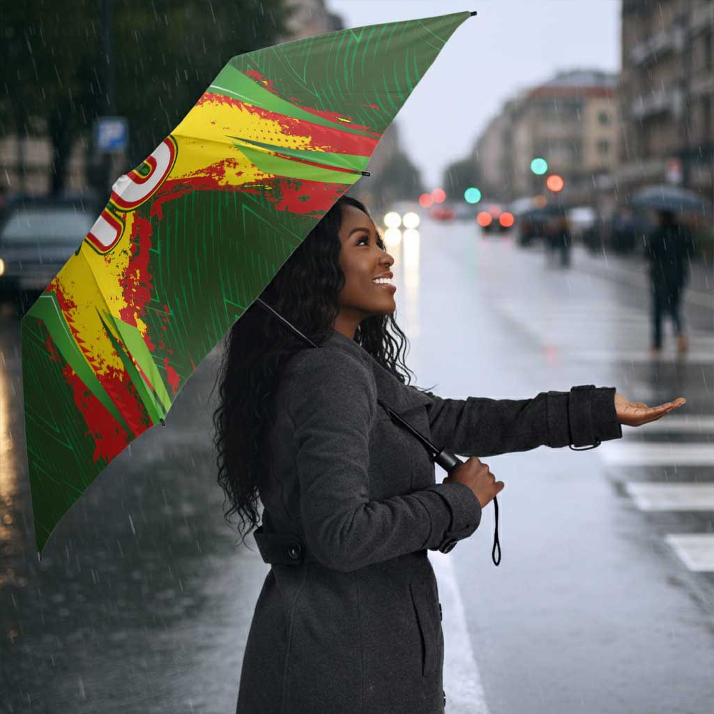 Custom Mali National Football Umbrella Grunge Les Aigles Sporty Style - Wonder Print Shop