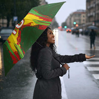 Custom Mali National Football Umbrella Grunge Les Aigles Sporty Style - Wonder Print Shop