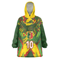 Custom Mali National Football Wearable Blanket Hoodie Grunge Les Aigles Sporty Style - Wonder Print Shop