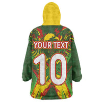 Custom Mali National Football Wearable Blanket Hoodie Grunge Les Aigles Sporty Style - Wonder Print Shop