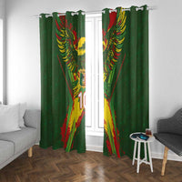 Custom Mali National Football Window Curtain Grunge Les Aigles Sporty Style - Wonder Print Shop