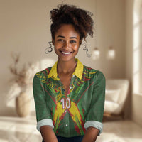 Custom Mali National Football Women Casual Shirt Grunge Les Aigles Sporty Style - Wonder Print Shop