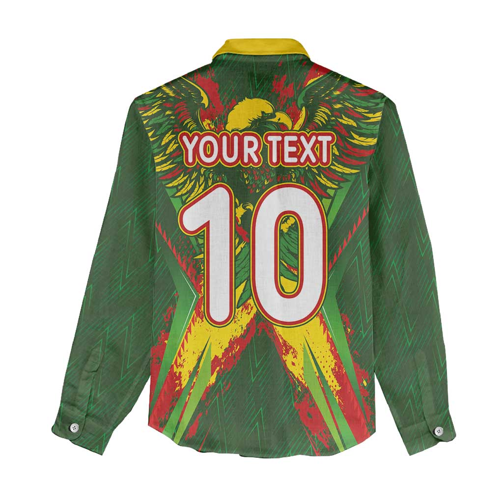 Custom Mali National Football Women Casual Shirt Grunge Les Aigles Sporty Style - Wonder Print Shop